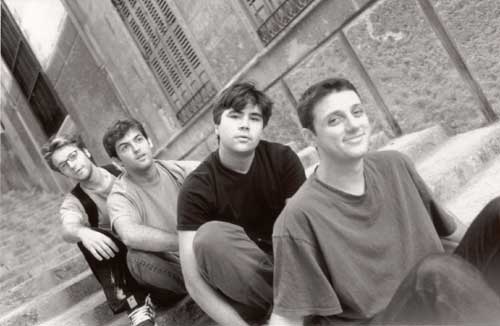 Retrato en blanco y negro del grupo